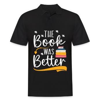 Versuchen Sie, Bücher zu lesen ... statt sie zu ve - Männer Poloshirt - Schwarz - Vorne - Kai (181cm)