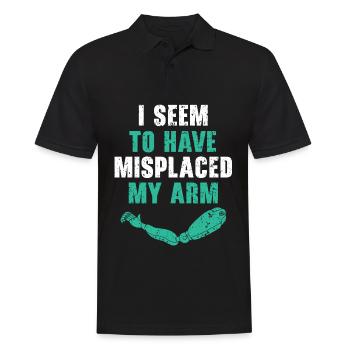 J’ai l’impression d’avoir égaré mon bras Funny Am - Polo Homme - noir - Devant - Kai (181cm)