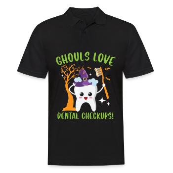 Mortuary snatchers love dental care - Men's Polo Shirt - black - Front - Kai (181cm)
