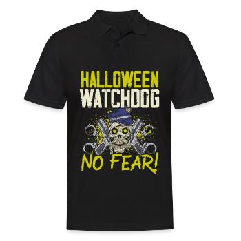 Halloween watchdog, fear not! Policeman Halloween - Men's Polo Shirt - black - Front - Kai (181cm)