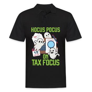 Hocus-pocus sur le comptable fiscal Halloween - Polo Homme - noir - Devant - Kai (181cm)