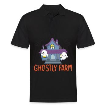 Realtor Charm Ghost Farm Realtor Halloween - Men's Polo Shirt - black - Front - Kai (181cm)