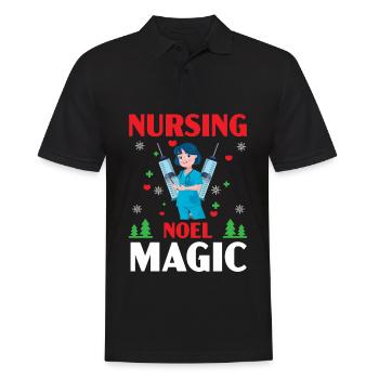Soins infirmiers Noel Magic Medical Patients - Polo Homme - noir - Devant - Kai (181cm)