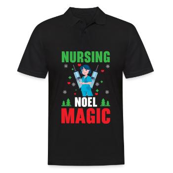 Soins infirmiers Noel Magic Medical Patients - Polo Homme - noir - Devant - Kai (181cm)