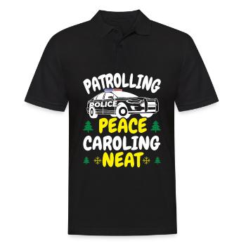 Patrouille Paix Chant Neath Police Noël - Polo Homme - noir - Devant - Kai (181cm)