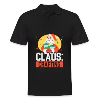 Des dents gaies et rayonnantes pour Noël - Polo Homme - noir - Devant - Kai (181cm)