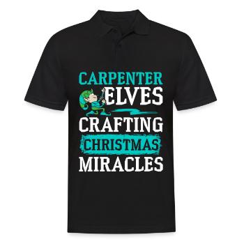 Christmas cheers and clean teeth dentistry - Men's Polo Shirt - black - Front - Kai (181cm)