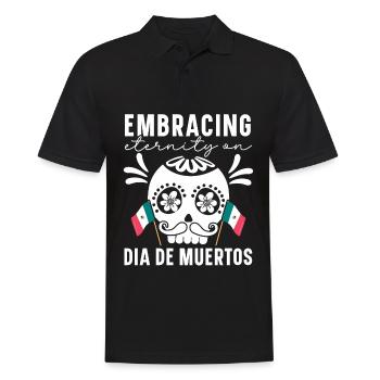 Embrancing Mexico Dia De Muertos - Polo Homme - noir - Devant - Kai (181cm)