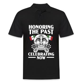 Honorer le passé en célébrant maintenant Dia De Muertos - Polo Homme - noir - Devant - Kai (181cm)