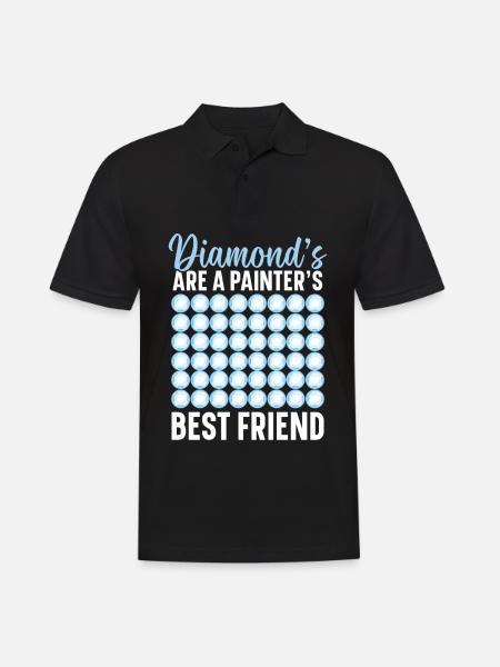 Diamond Painting Tools Diamond Painter - Men's Polo Shirt - black