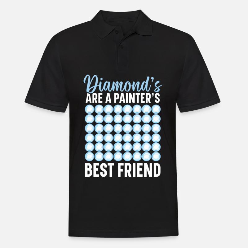 Diamond Painting Tools Diamond Painter - Men's Polo Shirt - black