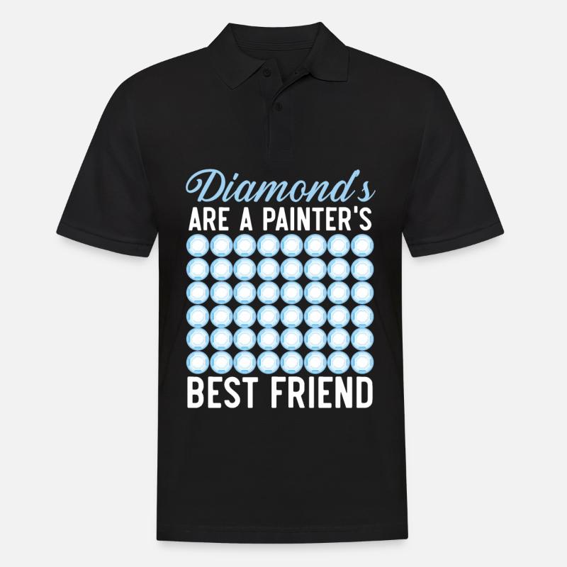 Diamond Painting Tools Diamond Painter - Men's Polo Shirt - black
