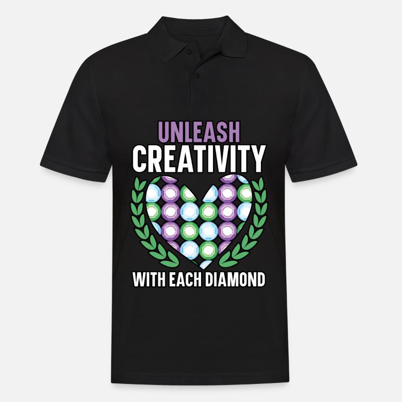 Diamond Painting Tools Diamond Painter - Men's Polo Shirt - black