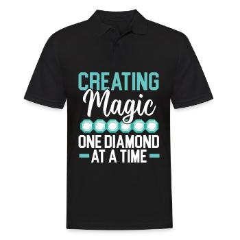 Outils de peinture au diamant Diamond Painter - Polo Homme - noir - Devant - Kai (181cm)