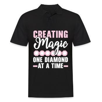 Diamond painting hand tools diamond painter - Men's Polo Shirt - black - Front - Kai (181cm)