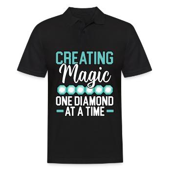 Outils de peinture au diamant Diamond Painter - Polo Homme - noir - Devant - Kai (181cm)