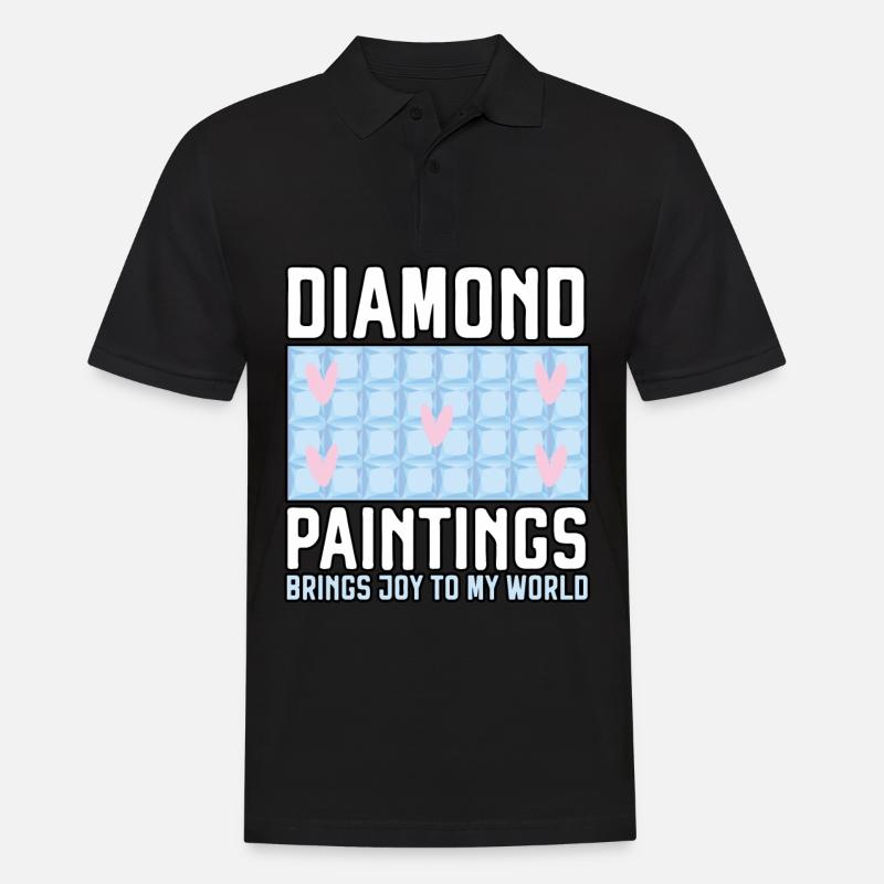 Diamond Painting Tools Diamond Painter - Men's Polo Shirt - black
