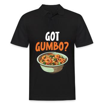 Gumbo Lovers Foodie Louisiane Manger Cuisine Cajun - Polo Homme - noir - Devant - Kai (181cm)