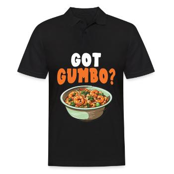 Gumbo Lovers Foodie Louisiane Manger Cuisine Cajun - Polo Homme - noir - Devant - Kai (181cm)