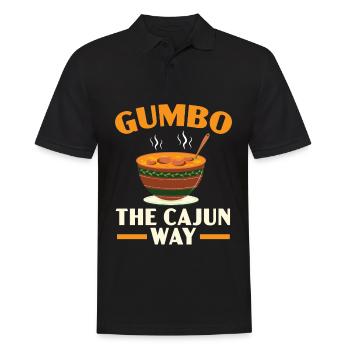 Gumbo Lovers Foodie Louisiane Manger Cuisine Cajun - Polo Homme - noir - Devant - Kai (181cm)