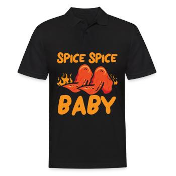 Buffalo Wings Foodie Cuisine Américaine Poulet - Polo Homme - noir - Devant - Kai (181cm)