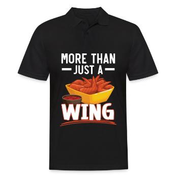 Buffalo Wings Foodie Cuisine Américaine Poulet - Polo Homme - noir - Devant - Kai (181cm)