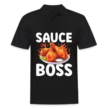 Buffalo Wings Foodie Cuisine Américaine Poulet - Polo Homme - noir - Devant - Kai (181cm)
