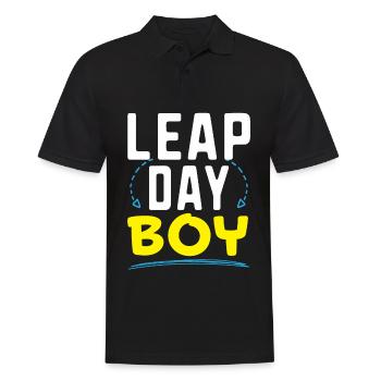 Happy Birthday Schaltjahr 29. Februar Schalttag - Männer Poloshirt - Schwarz - Vorne - Kai (181cm)