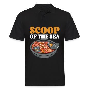 Cioppino Lover Foodie Nourriture Mer Américaine - Polo Homme - noir - Devant - Kai (181cm)