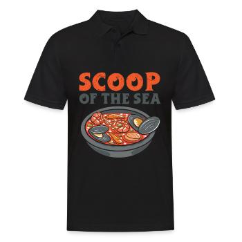 Cioppino Lover Foodie Nourriture Mer Américaine - Polo Homme - noir - Devant - Kai (181cm)