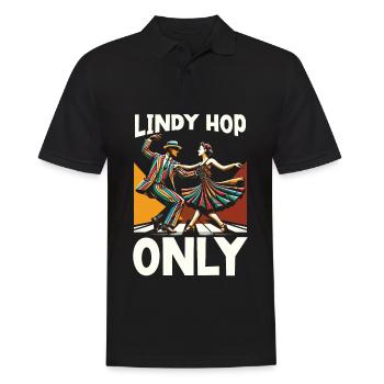 Lindy Hop Dancer Swinging Dancing Swing Dance - Men's Polo Shirt - black - Front - Kai (181cm)
