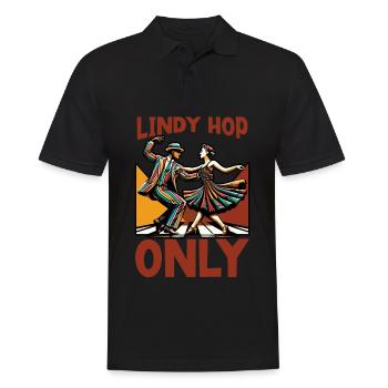 Lindy Hop Dancer Swinging Dancing Swing Dance - Men's Polo Shirt - black - Front - Kai (181cm)