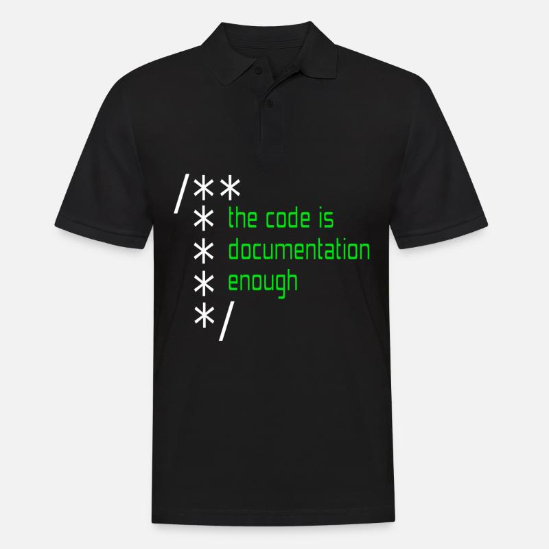Computer programming - Men's Polo Shirt - black