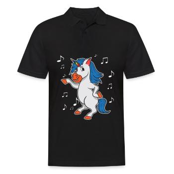 Danse de licorne cadeau d'amoureux de la danseuse drôle - Polo Homme - noir - Devant - Kai (181cm)
