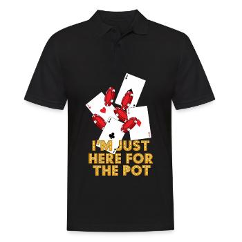 Poker Spieler Casino Texas Hold Em All In Geschenk - Männer Poloshirt - Schwarz - Vorne - Kai (181cm)