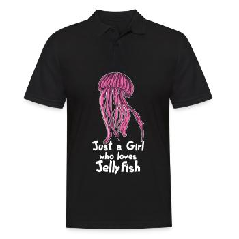 Qualle Quallen Süße Meduse Liebhaber Meer Geschenk - Männer Poloshirt - Schwarz - Vorne - Kai (181cm)