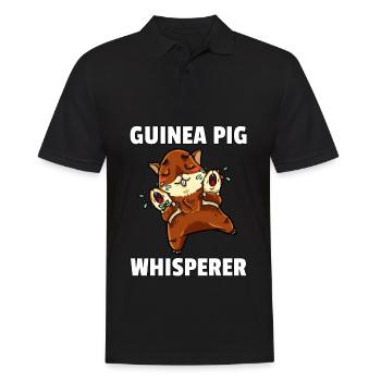 Cadeau d'amour Whisperer Pet Cochon d'Inde - Polo Homme - noir - Devant - Kai (181cm)