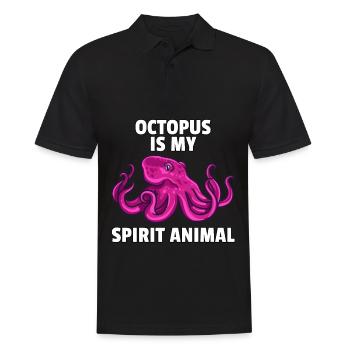Octopus octopus squid octopus fish gift - Men's Polo Shirt - black - Front - Kai (181cm)