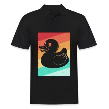 Canard en caoutchouc canard en caoutchouc baignade canard rétro - Polo Homme - noir - Devant - Kai (181cm)