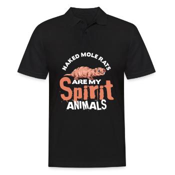 Naked Mole Rats African Rodent Mull - Men's Polo Shirt - black - Front - Kai (181cm)