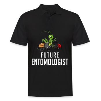 Insect Entomologie Entomologiste Drôle Douceur - Polo Homme - noir - Devant - Kai (181cm)
