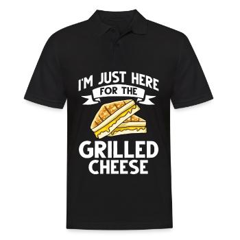 Gegrillter Käse Toast Sandwich Maker Toaster - Männer Poloshirt - Schwarz - Vorne - Kai (181cm)