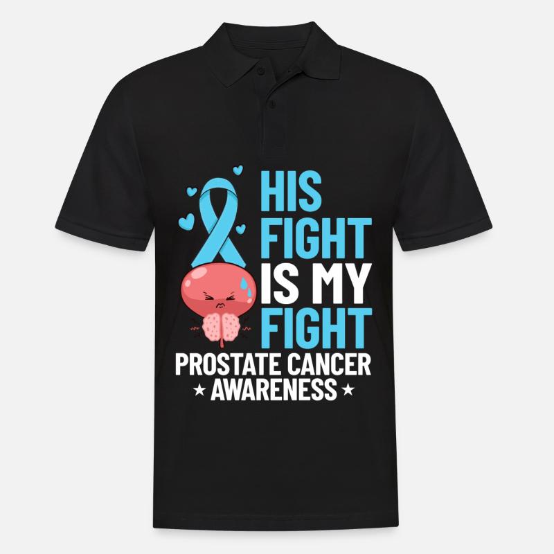 Prostatakrebs Prostata Krebs Chemo - Männer Poloshirt - Schwarz