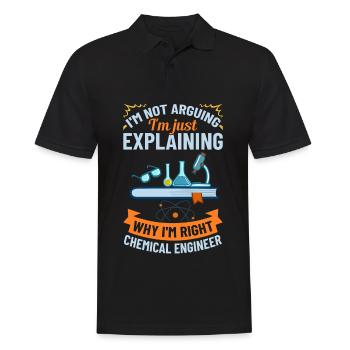 Chemical Engineer Chemical Engineering Science - Men's Polo Shirt - black - Front - Kai (181cm)