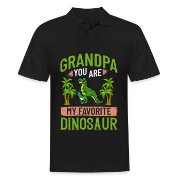 Grand-père dinosaure Grand-père Saurus Opasaurus - Polo Homme - noir - Devant - Kai (181cm)