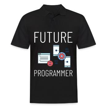 Programmer Programming Computer Developer Pc - Men's Polo Shirt - black - Front - Kai (181cm)