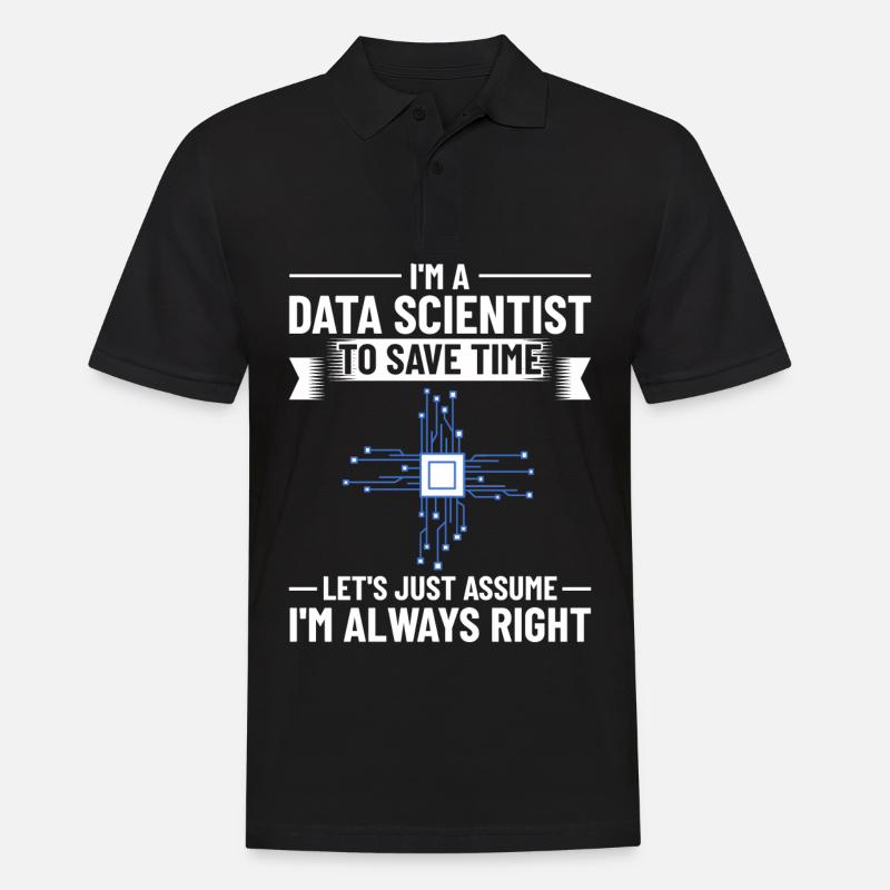 Data Scientist Data Science Science - Men's Polo Shirt - black