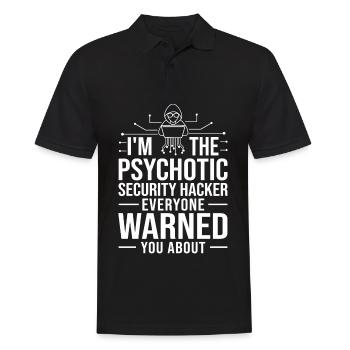Ethical Hacker Security Computer Hacking - Men's Polo Shirt - black - Front - Kai (181cm)