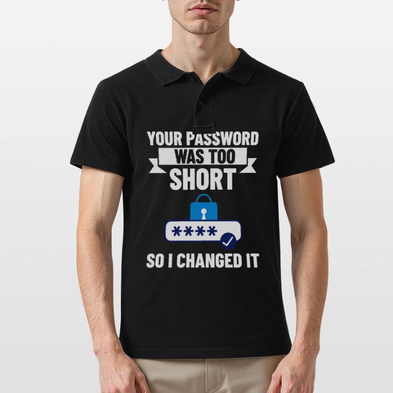 Password Hacker Security Computer Hacking Men's Polo Shirt