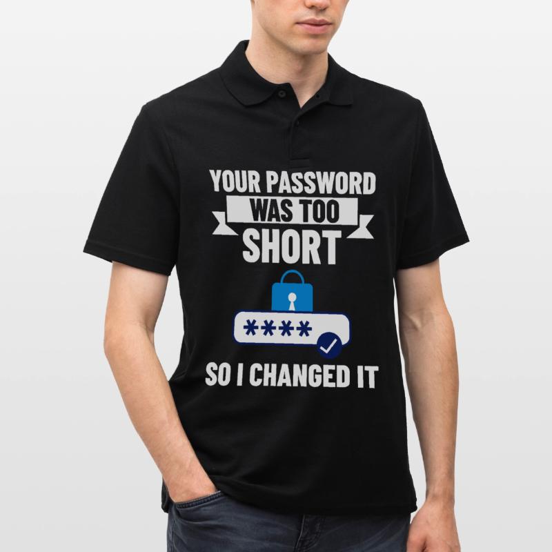 Password Hacker Security Computer Hacking Men's Polo Shirt